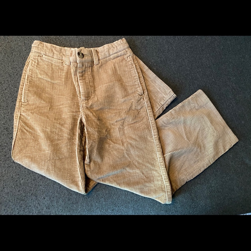 LL Bean Boys Corduroy Pants Adjustable Waist